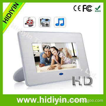 19 inch Long Distance  Remote digital photo frame with clock
